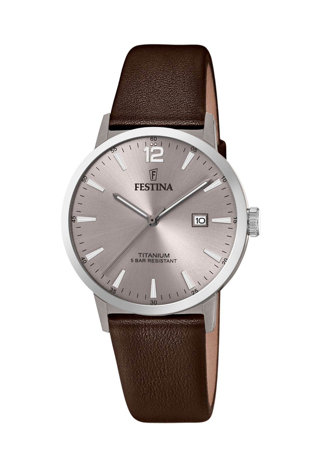 Festina Orologio Uomo Titanio | Calendario | Quadrante Argento | Design Moderno E Leggero - 6