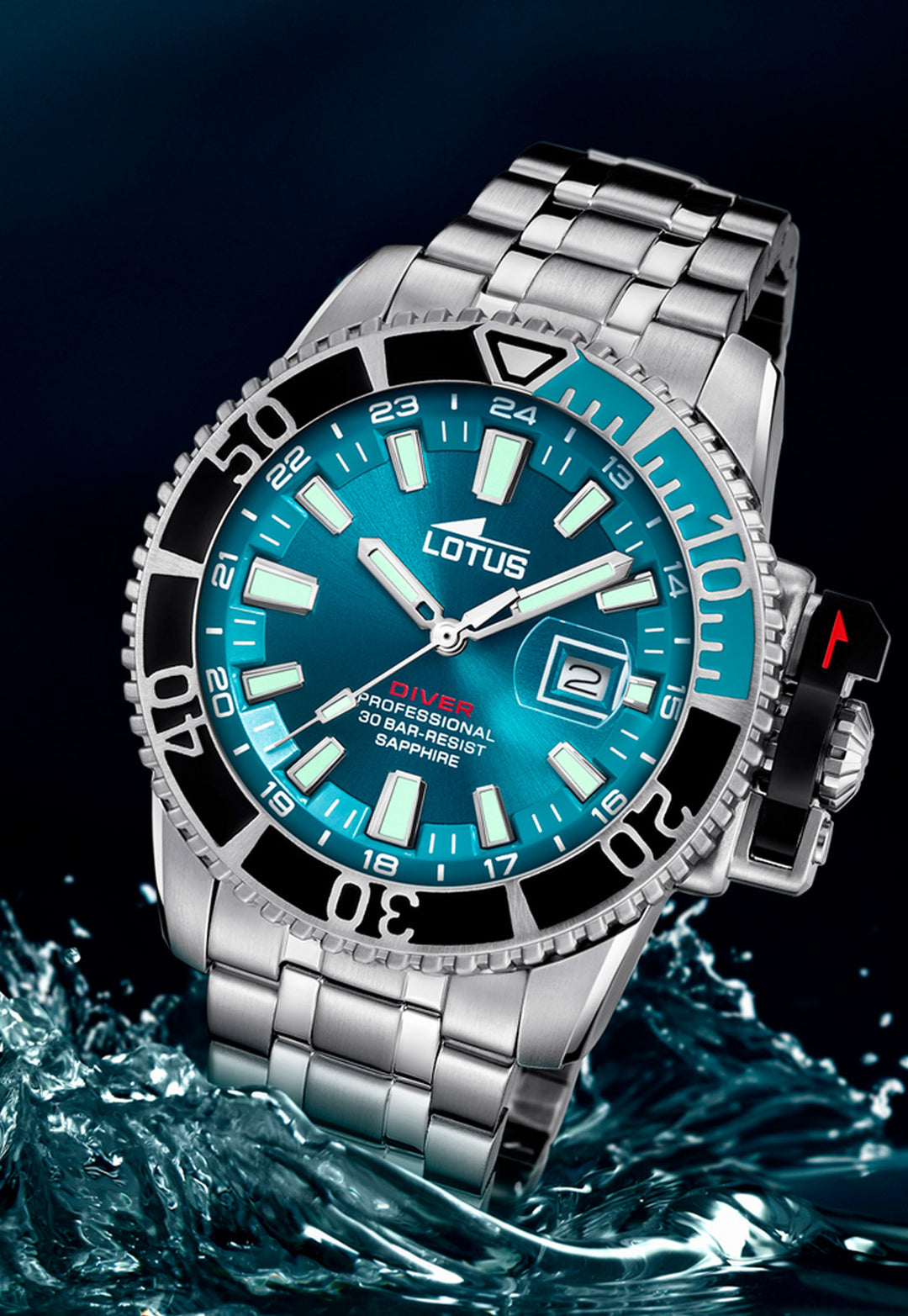 Reloj 18938/1 Lotus Hombre Plateado Diver – Festina