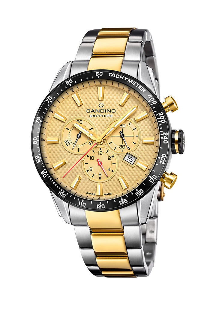 Festina Chile | Reloj C4748/1 Candino Swiss Dorado Hombre Couple