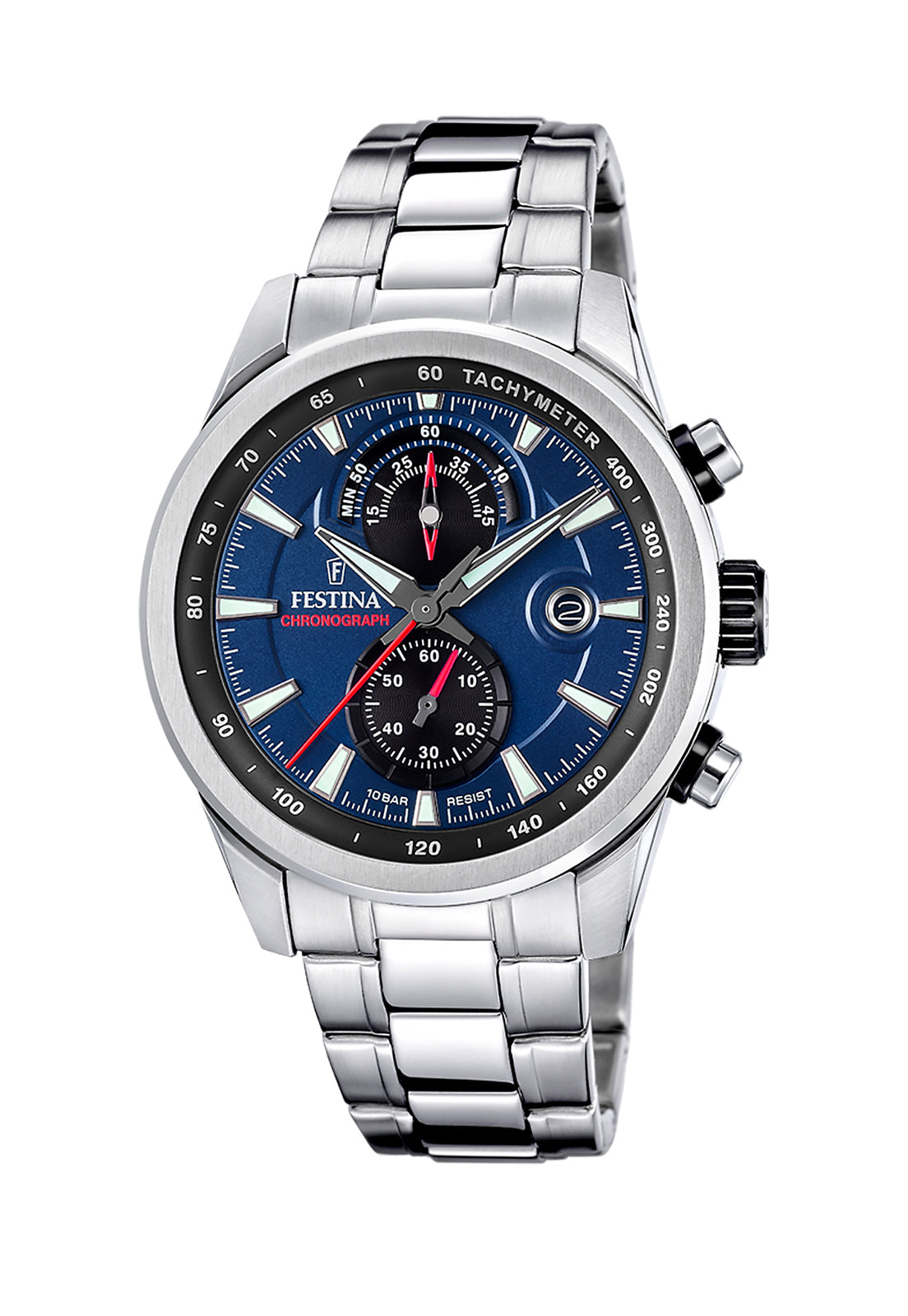 Timeless Azul Festina Chile | Reloj F20694/5 Festina Azul Hombre Timeless Chronograph ...