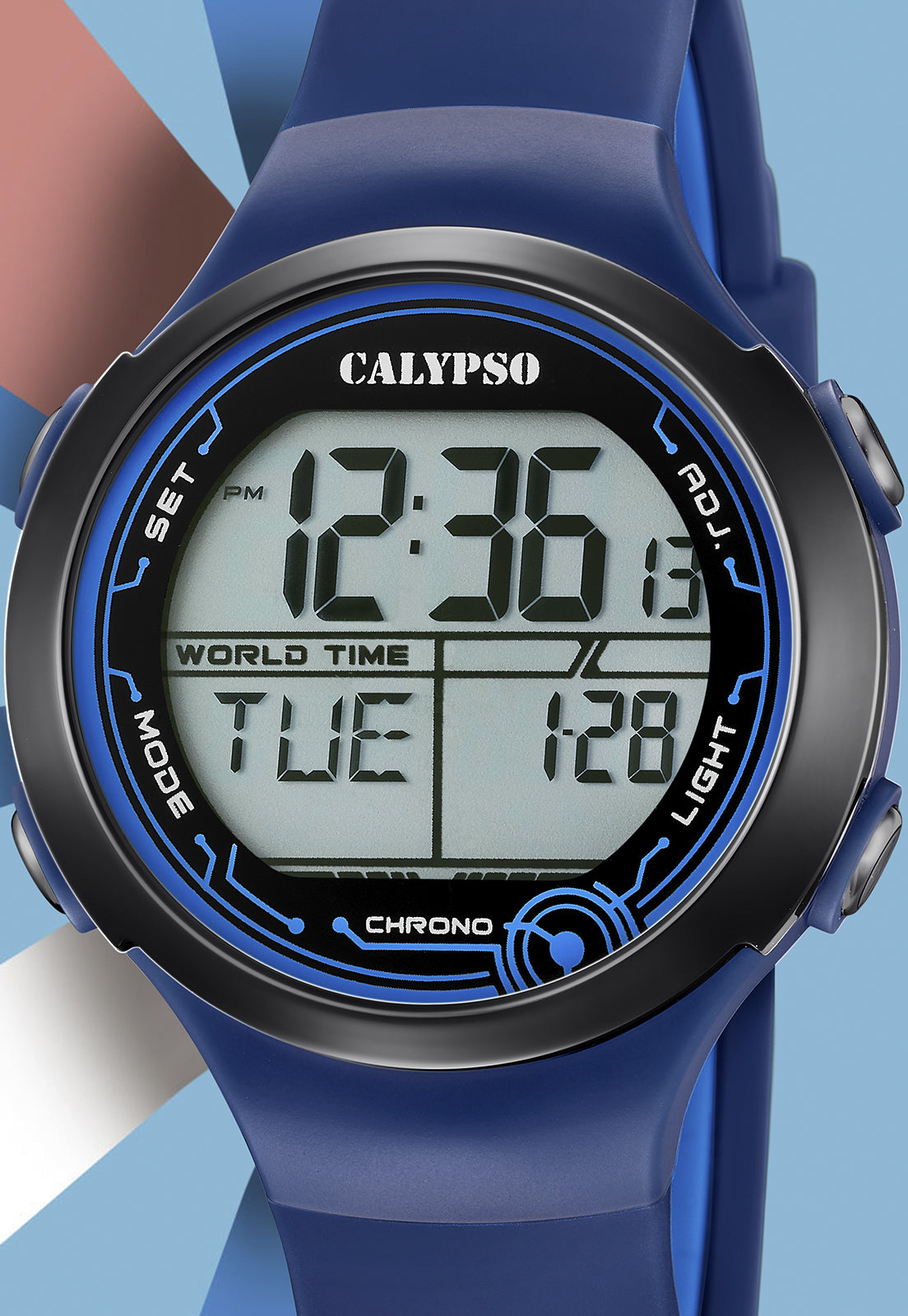 Reloj niño Calypso digital goma azul oscuro K5740-4